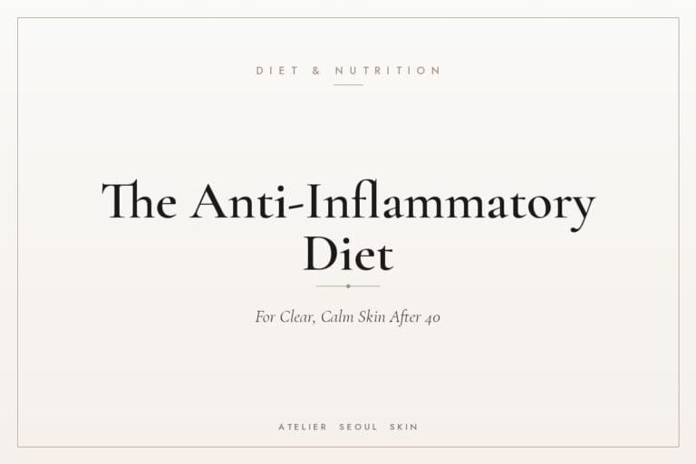 Anti inflammatory diet clear skin after 40 — Atelier Seoul Skin