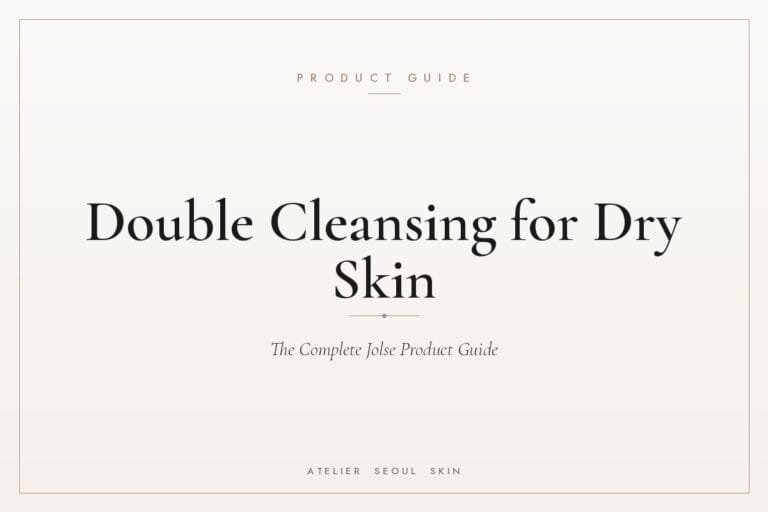 Double cleansing dry skin jolse product guide — Atelier Seoul Skin
