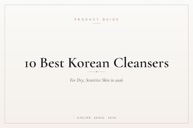 Best korean cleansers dry sensitive skin 2026 — Atelier Seoul Skin