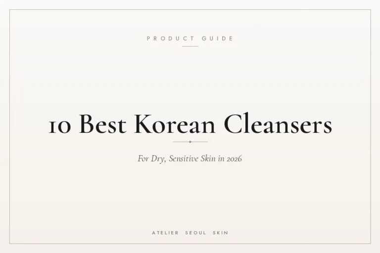 Best korean cleansers dry sensitive skin 2026 — Atelier Seoul Skin