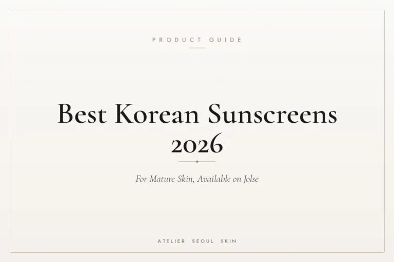 Best korean sunscreens mature skin 2026 jolse — Atelier Seoul Skin