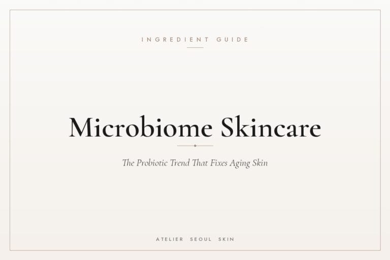 Microbiome skincare probiotic trend aging skin — Atelier Seoul Skin