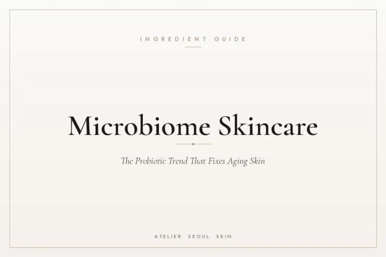 Microbiome skincare probiotic trend aging skin — Atelier Seoul Skin