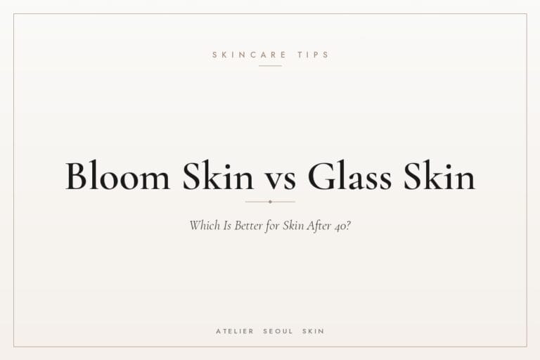 Bloom skin vs glass skin after 40 — Atelier Seoul Skin