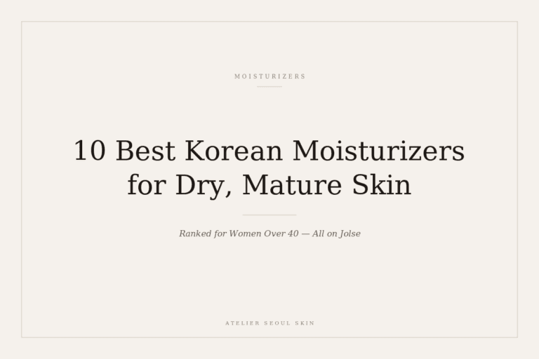10 Best Korean Moisturizers for Dry, Mature Skin in 2026