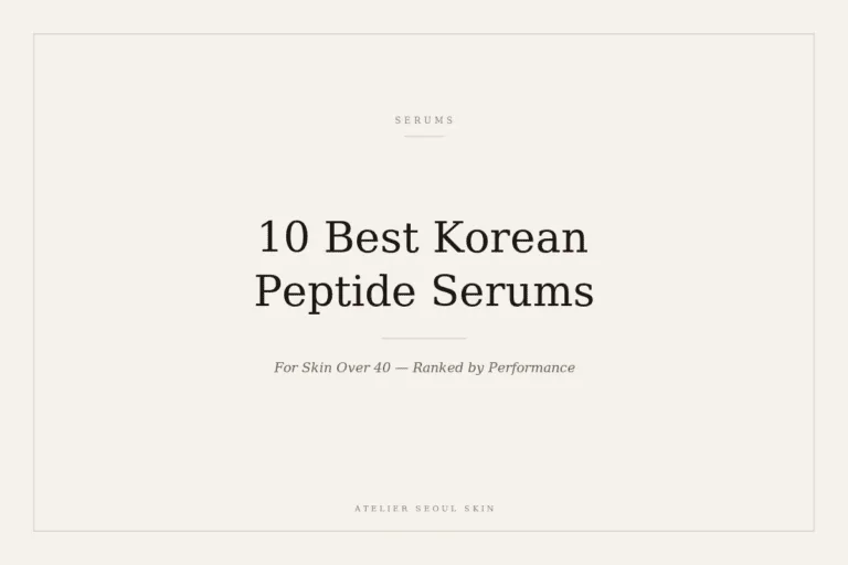 10 Best Korean Peptide Serums for Skin Over 40