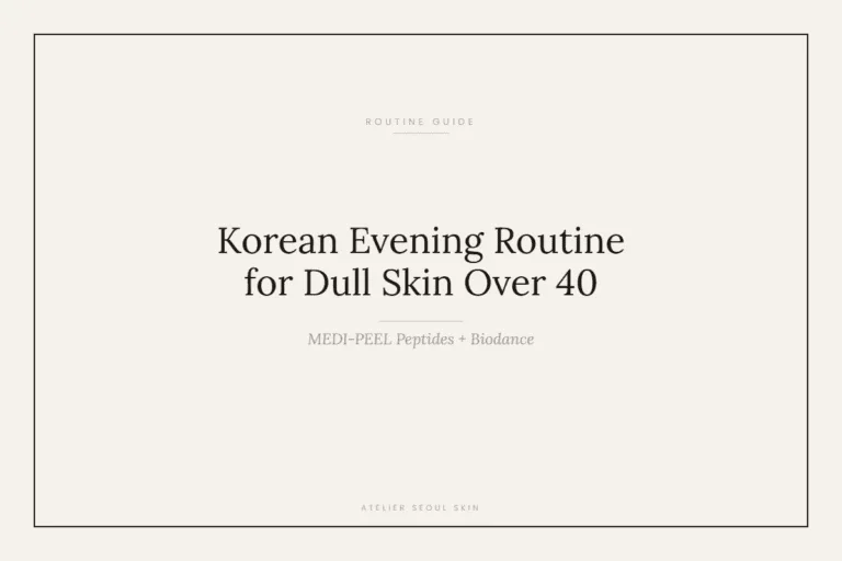 Korean Evening Routine for Dull Skin Over 40 (MEDI-PEEL Peptides + Biodance Collagen)