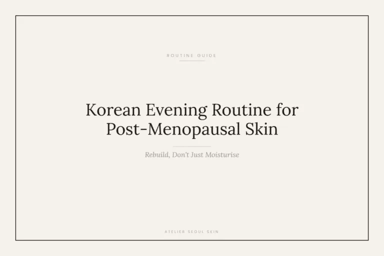 Korean Evening Routine for Post-Menopausal Skin (Rebuild, Don’t Just Moisturise)